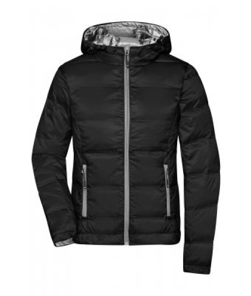 Superleichte Daunenjacke mit Kapuze - DAMEN - schwarz